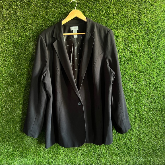 Catherines Black Blazer 22/24W 2X Plus Curvy - Picture 1 of 6